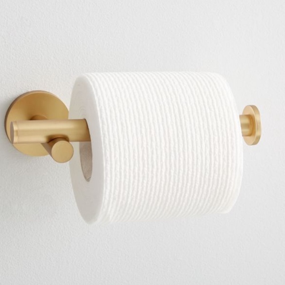 Modern Overhang Bath Hardware - From West Elm